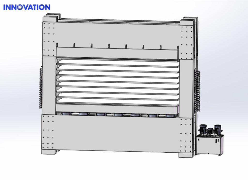 large hot press machine for plywood