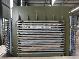 mesin hot press plywood